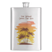 Eigen naam Tropical Island Sunset Flacon (Voorkant)