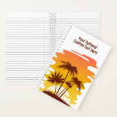 Eigen naam Tropical Island Sunset Notitieboek (Binnen)