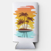 Eigen naam Tropical Island Sunset Seltzer Blikjeskoeler (Achterkant)