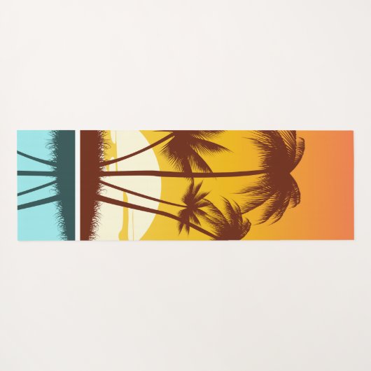 Eigen naam Tropical Island Sunset Yogamat (Achterkant (horizontaal))