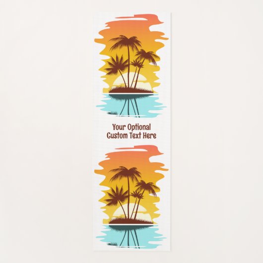 Eigen naam Tropical Island Sunset Yogamat (Voorkant)
