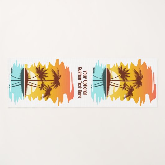 Eigen naam Tropical Island Sunset Yogamat (Voorkant (horizontaal))
