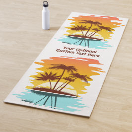 Eigen naam Tropical Island Sunset Yogamat