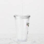 Eigen naam Ultrasound Technologist Giften Acryl Drinkbeker (Rechts)