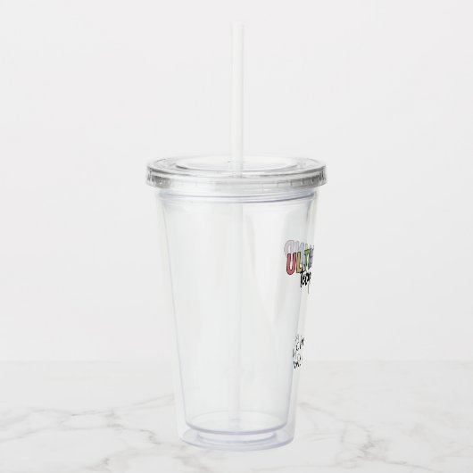 Eigen naam Ultrasound Technologist Giften Acryl Drinkbeker (Rechts)