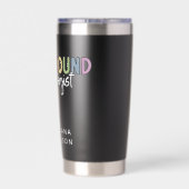 Eigen naam Ultrasound Technologist Giften Geïsoleerde Drinkbeker (Achterkant)