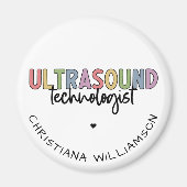 Eigen naam Ultrasound Technologist Giften Magneet (Voorkant)