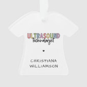 Eigen naam Ultrasound Technologist Giften Ornament (voorkant)