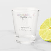 Eigen naam Ultrasound Technologist Giften Shot Glas (Achterkant)