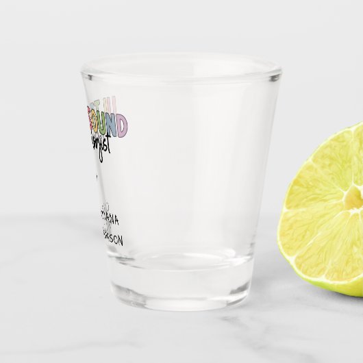 Eigen naam Ultrasound Technologist Giften Shot Glas (Rechts)