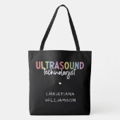 Eigen naam Ultrasound Technologist Giften Tote Bag (Voorkant)