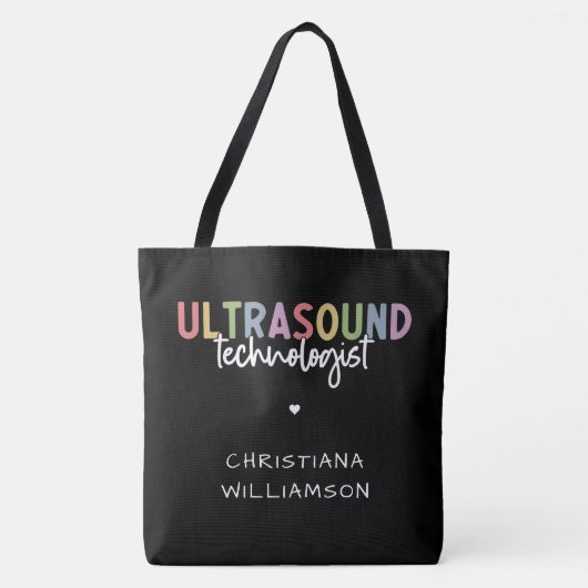 Eigen naam Ultrasound Technologist Giften Tote Bag (Voorkant)