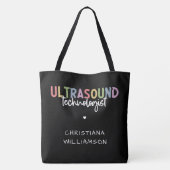 Eigen naam Ultrasound Technologist Giften Tote Bag (Achterkant)