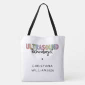 Eigen naam Ultrasound Technologist Giften Tote Bag (Achterkant)