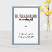 Eigen naam Ultrasound Technoloog Kaart (Gele Bloem)