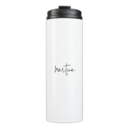 Eigen naam Unieke Elegante Eenvoudige Kalligrafie Thermosbeker
