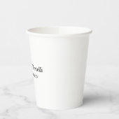 Eigen Naam Unieke Elegante Vlakke Eenvoudige Speci Papieren Bekers (Links)