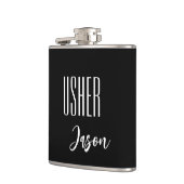 Eigen naam Usher Flask Heupfles (Links)