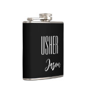 Eigen naam Usher Flask Heupfles (Rechts)