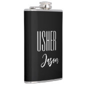 Eigen naam Usher Flask Heupfles (Rechts)