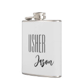 Eigen naam Usher Flask Heupfles (Links)