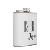 Eigen naam Usher Flask Heupfles (Rechts)