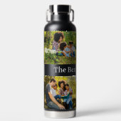 Eigen naam & UW 4-flesje voor foto's Water Waterfles (Voorkant)