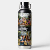 Eigen naam & UW 4-flesje voor foto's Water Waterfles (Achterkant)