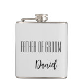 Eigen naam vader van de gegroefde kolf heupfles (Voorkant)