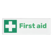 Eigen naam van de eerste hulp naambadge (Voorkant)