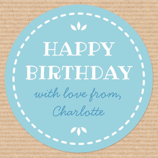 Eigen naam van de woning bevestigen ronde sticker