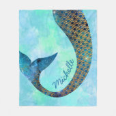 Eigen naam van object met halve fineer fleece deken (Voorkant)