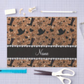 Eigen naam verbrand goudglitter cowboy-petten tissuepapier (Craft)