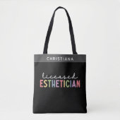 Eigen naam Vergunninghoudend estheticien Cosmetolo Tote Bag (Voorkant)