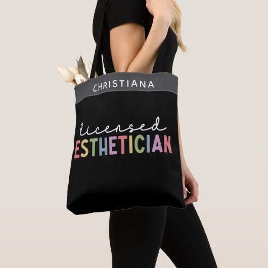 Eigen naam Vergunninghoudend estheticien Cosmetolo Tote Bag (Dichtbij)