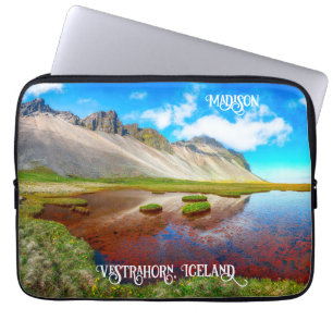 Eigen naam Vestrahorn Mountains, IJsland Laptop Sleeve