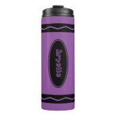 Eigen naam Violet Paarse Crayon Drink Tumbler Mok (Voorkant)