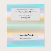 Eigen naam Visitekaartje van beroep (Buitenkant ongevouwen)