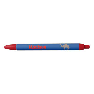 Eigen naam voor kerstkamel zwarte inkt pen