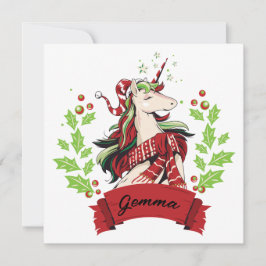 Eigen naam voor kerstmis unicorn