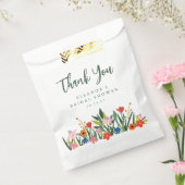 Eigen naam Vrijgezellenfeest kleurrijke tuin Bedankzakje (Gezegeld)