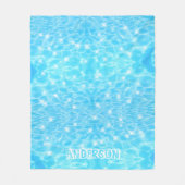 Eigen naam waterrimpelwatertextuur moderne kic fleece deken (Voorkant)