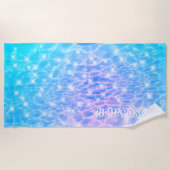 Eigen naam waterrimpelwatertextuur moderne kic strandlaken (Voorkant)