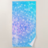 Eigen naam waterrimpelwatertextuur moderne kic strandlaken (Voorkant)