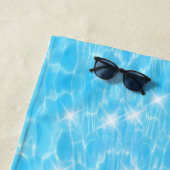 Eigen naam waterrimpelwatertextuur moderne kic strandlaken (In situ)