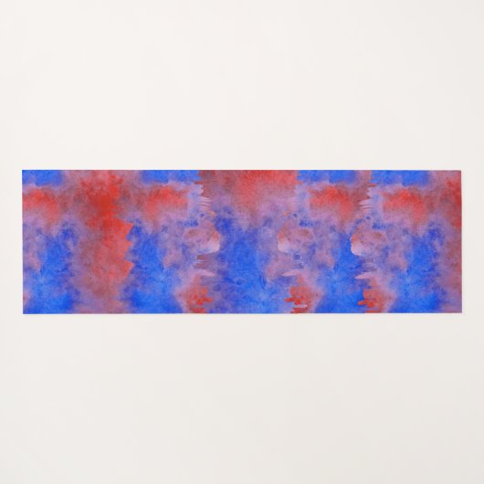 Eigen naam Waterverf Mandala oefening Yoga Mat (Achterkant (horizontaal))