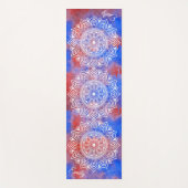 Eigen naam Waterverf Mandala oefening Yoga Mat (Voorkant)