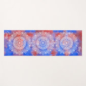 Eigen naam Waterverf Mandala oefening Yoga Mat (Voorkant (horizontaal))