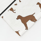 Eigen naam witte Duitse stengels met korte aanwijz Fleece Deken (Hoek)