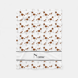 Eigen naam witte rode rode rode rode rode rode rod fleece deken